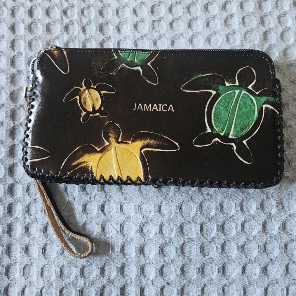 Turtle Design Leather Wallet